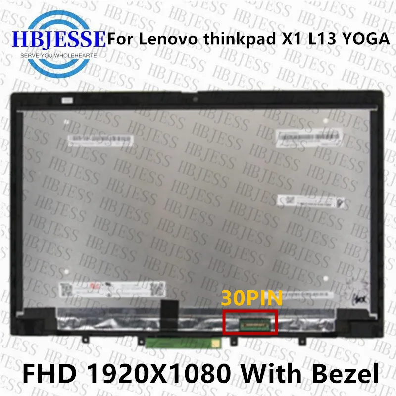 13,3 дюймов FHD 1920*1080 Для Lenovo ThinkPad X1 L13 Yoga 20SX0010CD ЖК-дисплей с Сенсорным экраном В Сборе P/N SD10W84243B